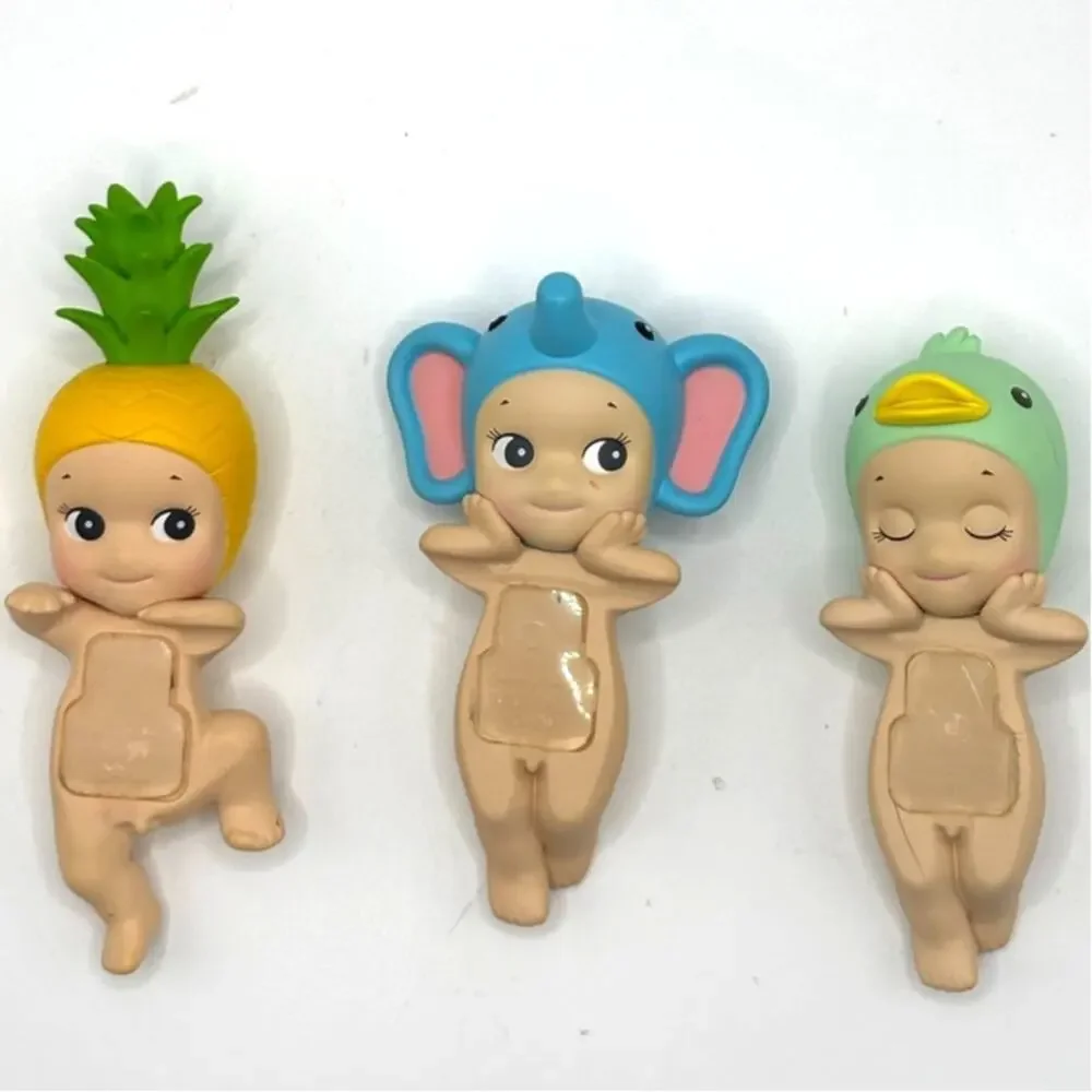 3 Authentic Sonny Angel Hipper, Collectible Figures, Pineapple, Elephant, Duck